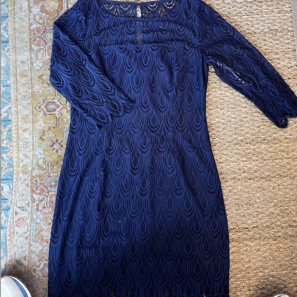 Lily Pulitzer Size 14 Navy Dress